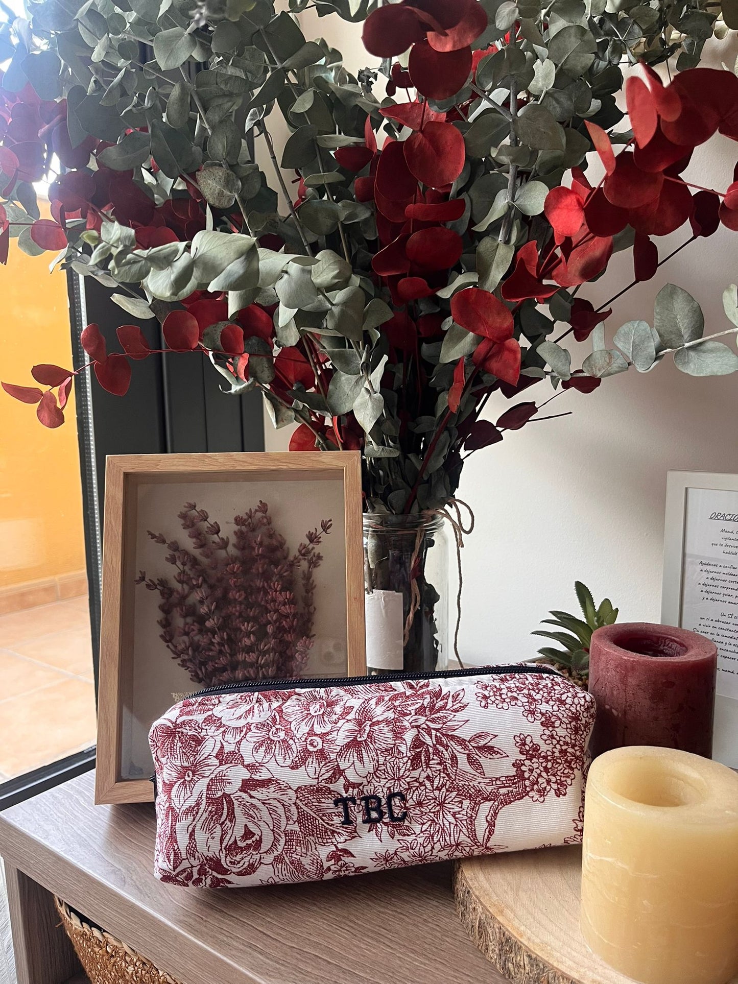 Estuche Ray granate
